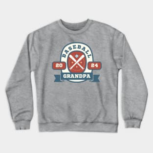 Baseball Grandpa Fathers Day Crewneck Sweatshirt